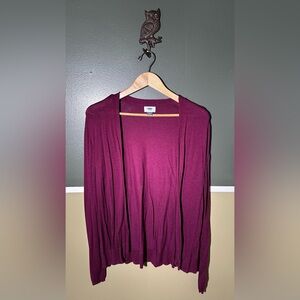 Old Navy Women's Burgundy Cardigan